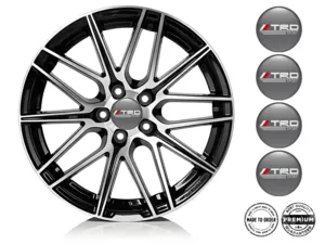 Toyota TRD Pegatinas Resina Bombadas Logos de Rueda Elegante
